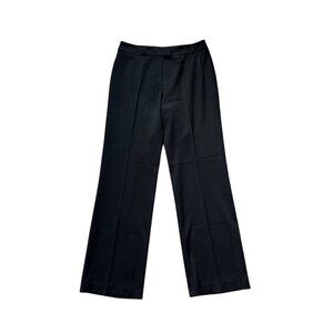 Thalian Womens Black Dress Pants Size 10 Polyester Blend Made In Romania